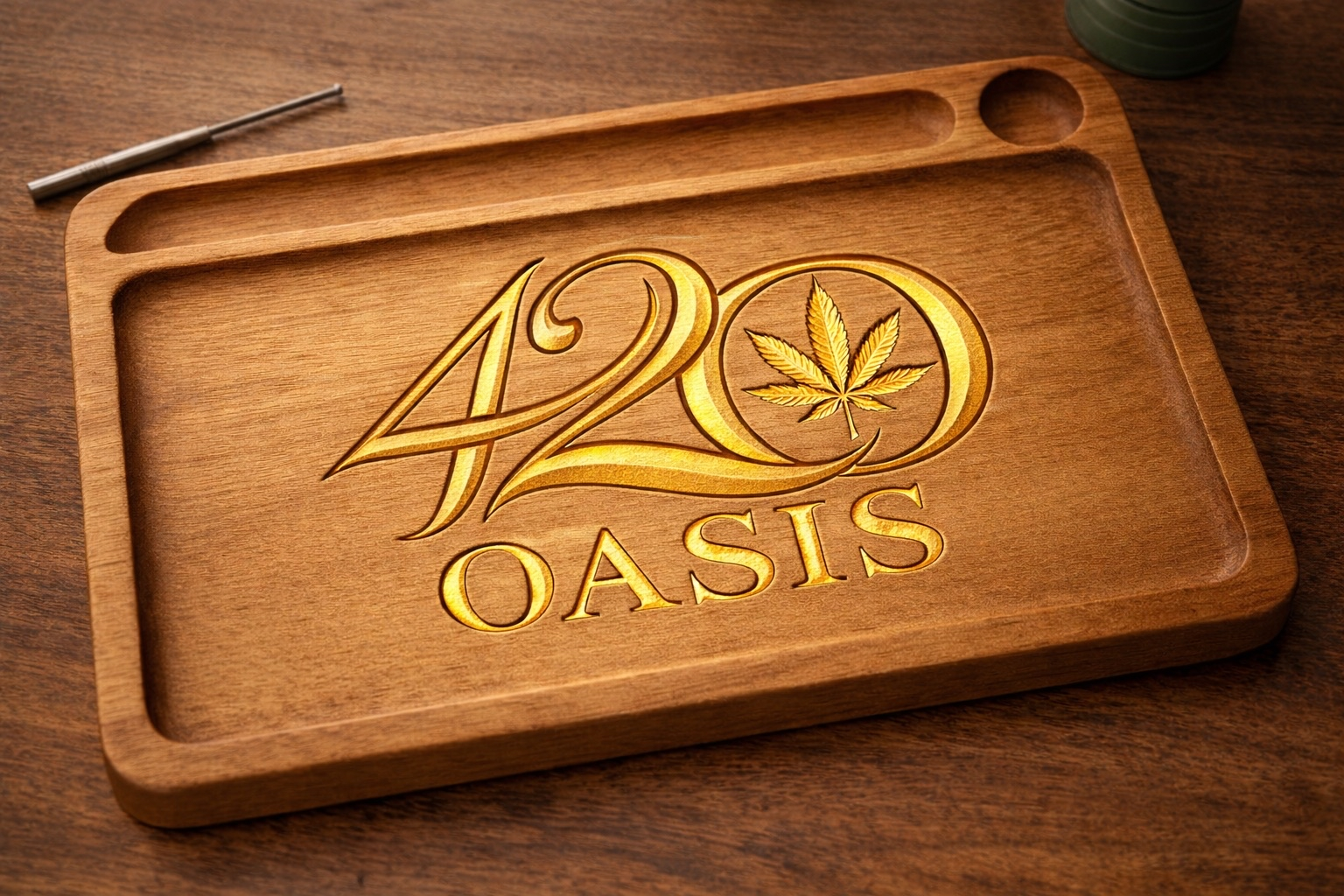 Echtholz Rolling Tray